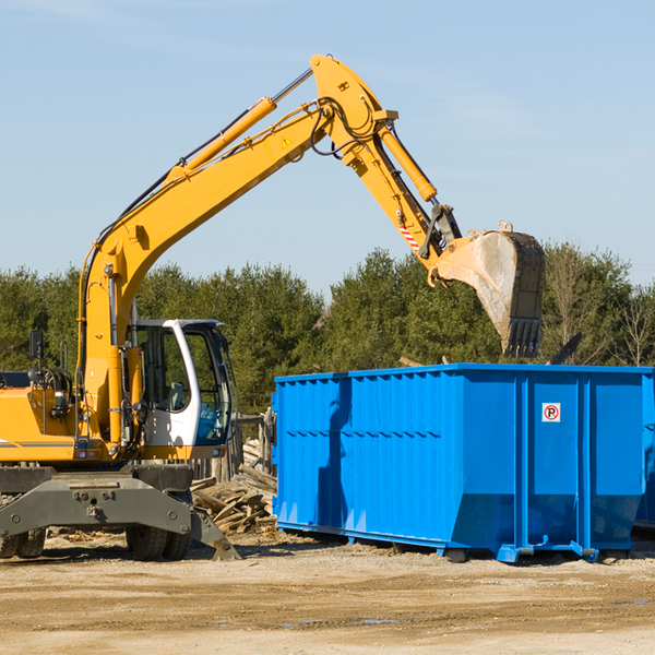 can i choose the location where the residential dumpster will be placed in Grant